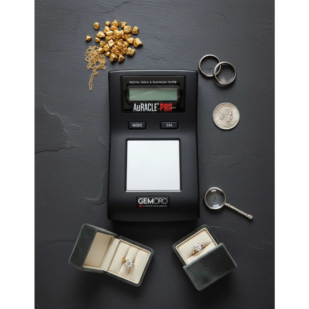Testador De Ouro Auracle Pro Digital 6-24kt - Teste De Ouro