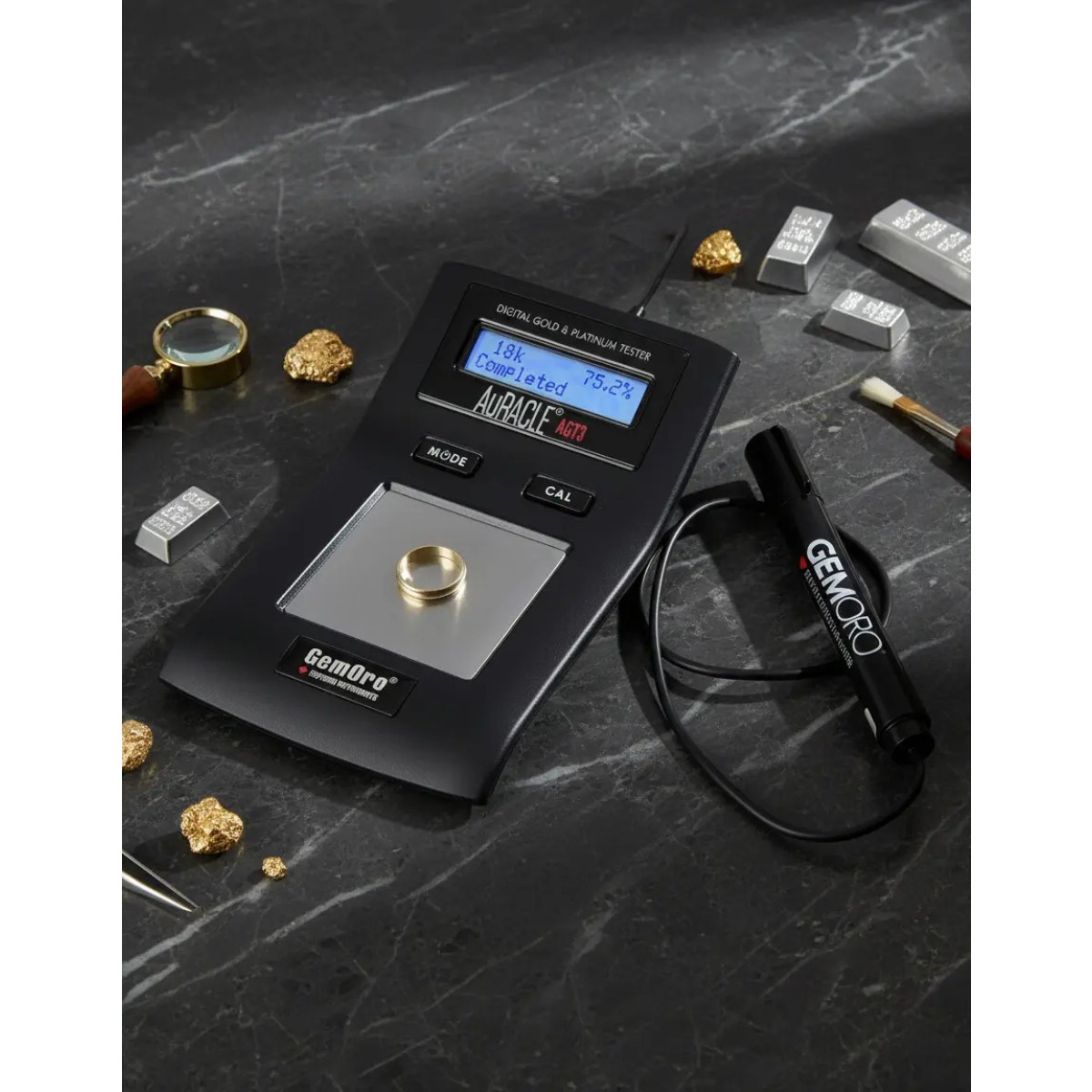 Testador De Ouro Auracle Pro Digital 6-24kt - Teste De Ouro