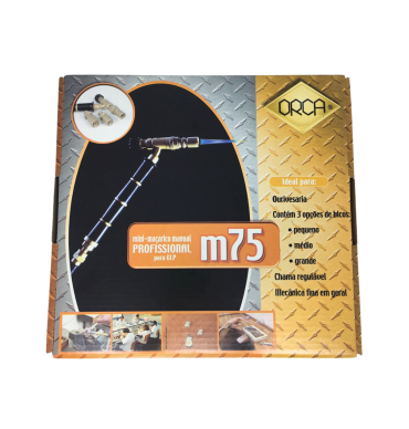 Maçarico Orca M75- Ourives Solda Ouro- Rosca Fina/grossa