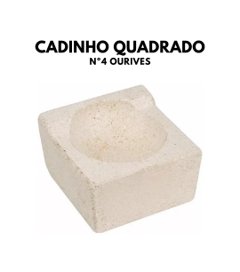 120087 - CADINHO QUADRADO PARA FUNDIÇÃO Nº04